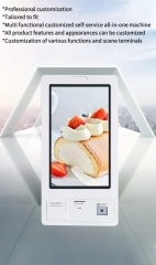 21.5inch Touchscreen Self-checkout Kiosk 21.5-inch 32 inch vertical wall mounted touch screen self-service ordering machine, payment and recharge hospital self-service terminal
