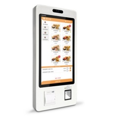 21.5inch Touchscreen Self-checkout Kiosk 21.5-inch 32 inch vertical wall mounted touch screen self-service ordering machine, payment and recharge hospital self-service terminal