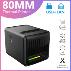 USB 80mm Thermal Receipt Ticket Printer for POS Cashier Supermarket Restaurant Mini Printing Machine