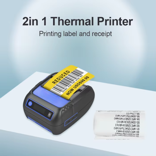 Portable Mini Wireless Thermal Barcode Printer Thermal Printer USB Wireless Portable Thermal Barcode Receipt Printer