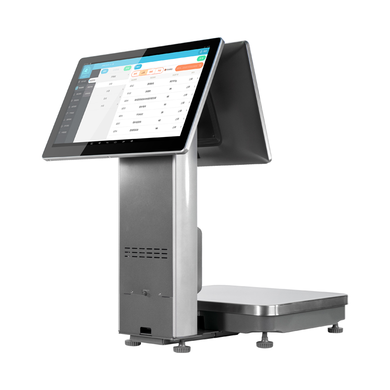 POS Terminal Scales 15.6" Capacitive Touchscreen Win10 8G RAM 128G SSD Cash Drawer Weighing Functions YOUYOU AI