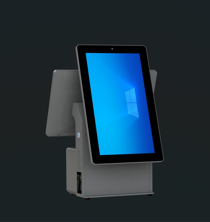 Self-service Kiosk with 15.6inch Screen and printer and Barcode Scanner