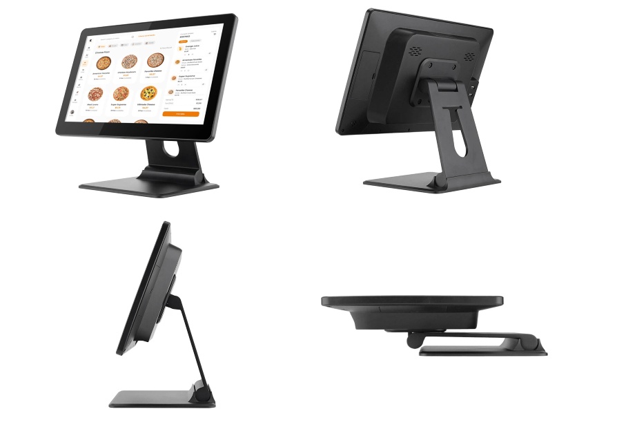 Foldable Touch POS System with 15.6inch Screen and Super Slim Base