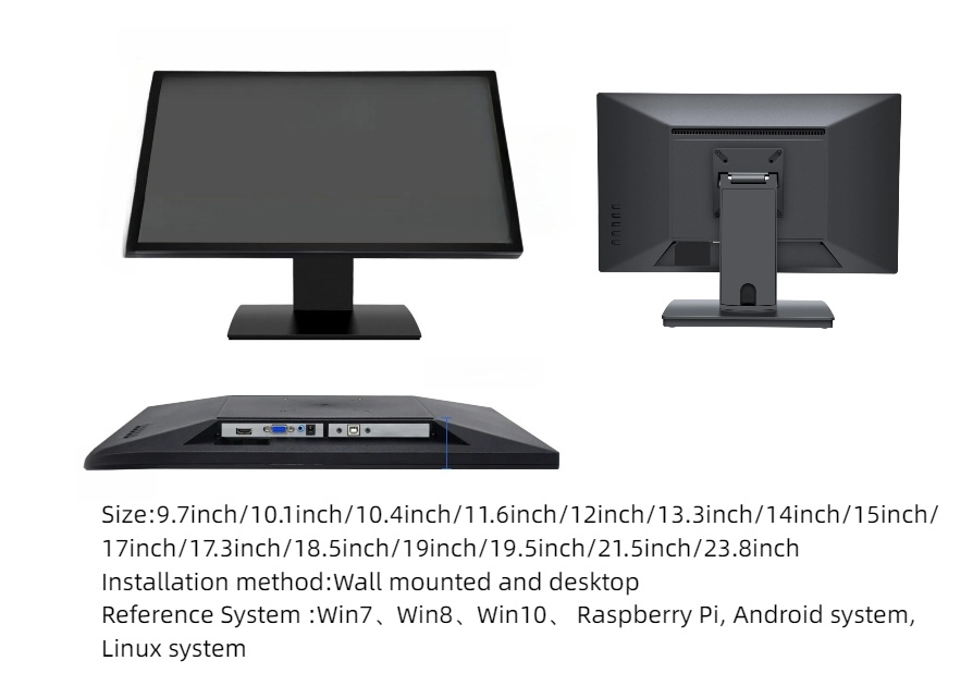 Capacitive touchscreen display, order-taking and payment POS machine