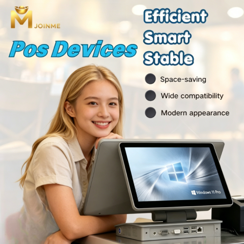 15.6”+11.6” Dual Screen Super Slim Foldable Aluminum Alloy POS Terminal