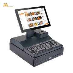 All-in-One Integrated POS Machine with Keyboard and Cash Drawer