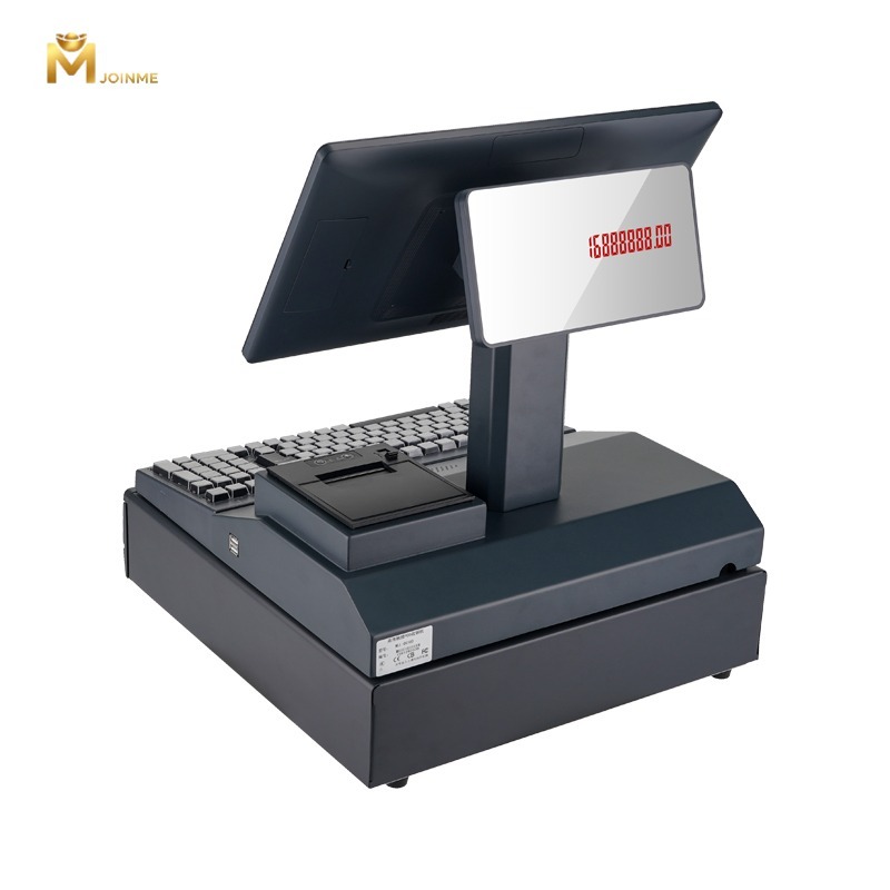 All-in-One Integrated POS Machine with Keyboard and Cash Drawer