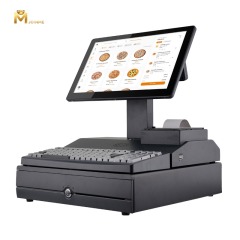 All-in-One Integrated POS Machine with Keyboard and Cash Drawer
