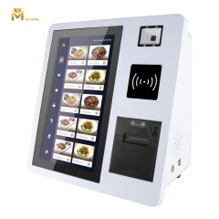 All-in-One Capacitive Touch Screen POS Desktop Self-Service Kiosk with 80MM Printer Window