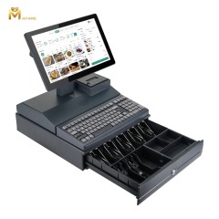 All-in-One Integrated POS Machine with Keyboard and Cash Drawer