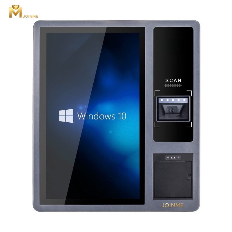 21.5inch Integrated Wall-Mount Self-service Kiosk with Printer and NFC and Barcode Scanner