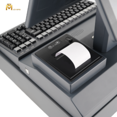 All-in-One Integrated POS Machine with Keyboard and Cash Drawer
