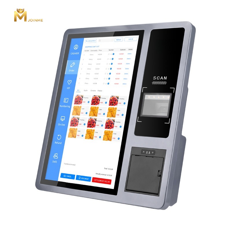 21.5inch Integrated Wall-Mount Self-service Kiosk with Printer and NFC and Barcode Scanner