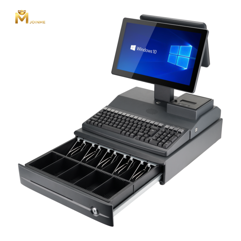 All-in-One Integrated POS Machine with Keyboard and Cash Drawer