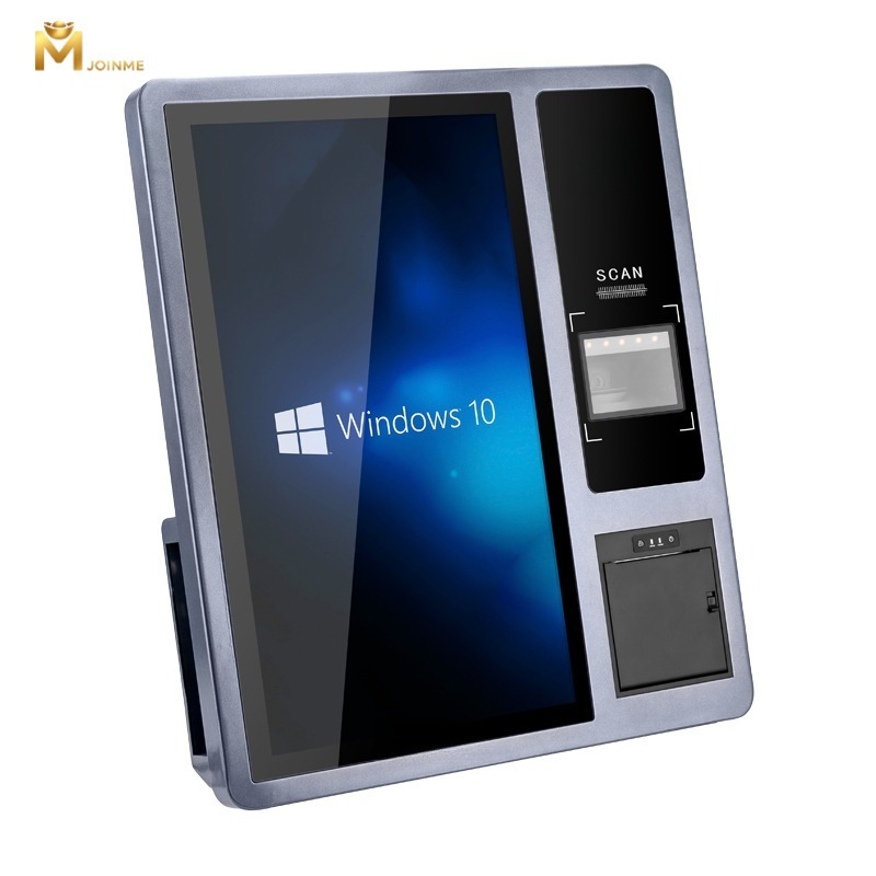 21.5inch Integrated Wall-Mount Self-service Kiosk with Printer and NFC and Barcode Scanner