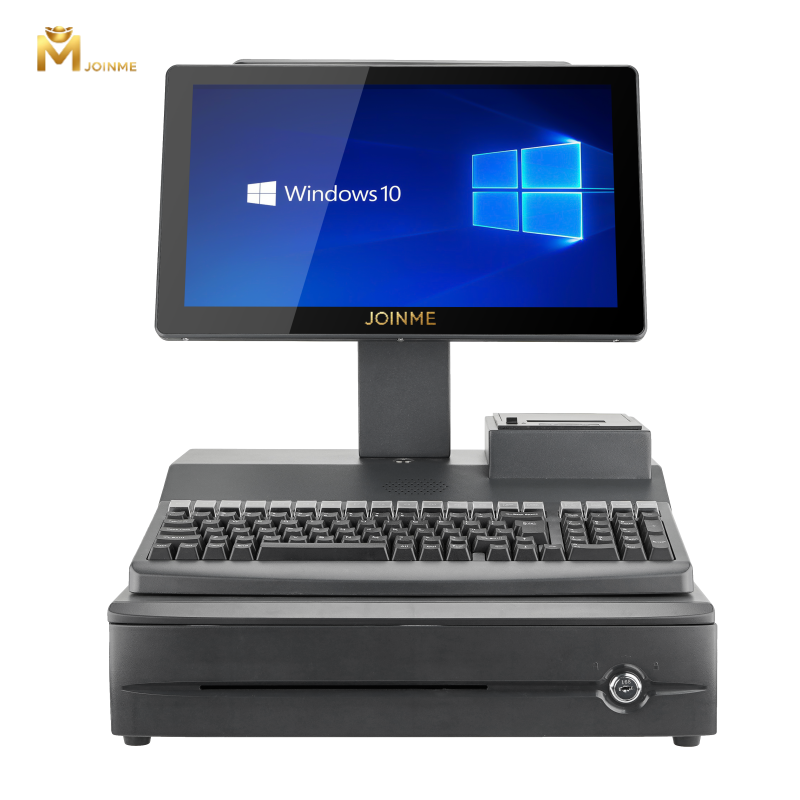 All-in-One Integrated POS Machine with Keyboard and Cash Drawer