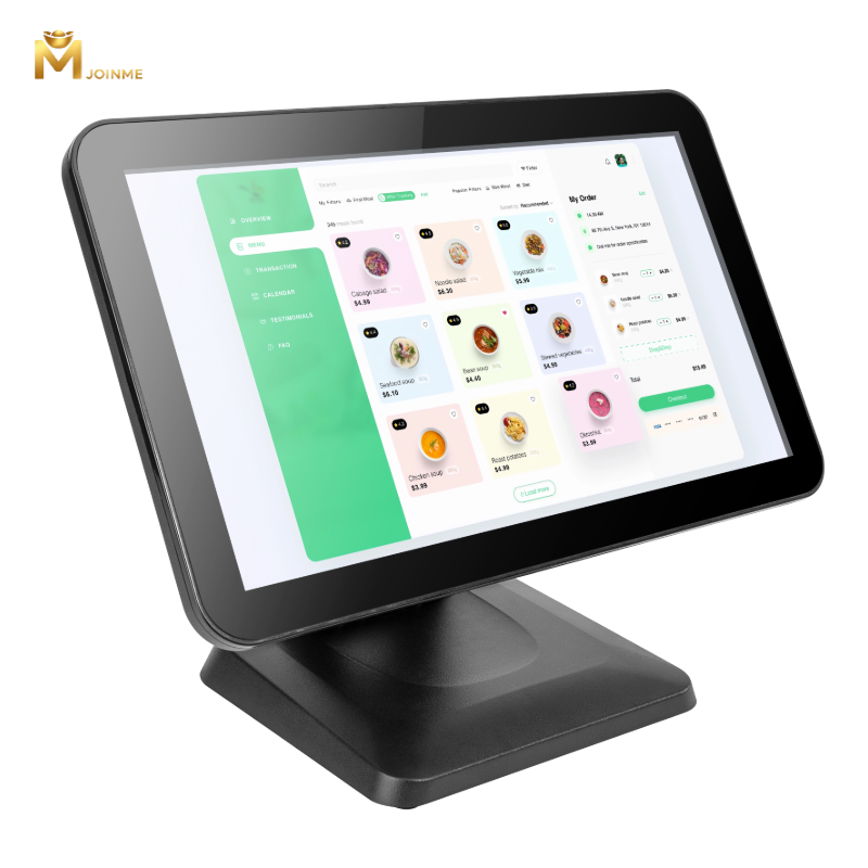15.6inch BOE EDP capacitive Touchscreen 1366*768 Touch POS Terminal with Foldable Base Stand