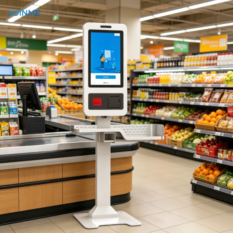 21.5inch kiosk Self-Service Kiosk Windows 10 I5-4th Built in 80mm printer