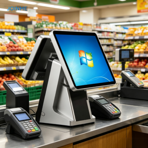 15 Inch POS Hardware Machine Cash Register with Built in 80mm Printer