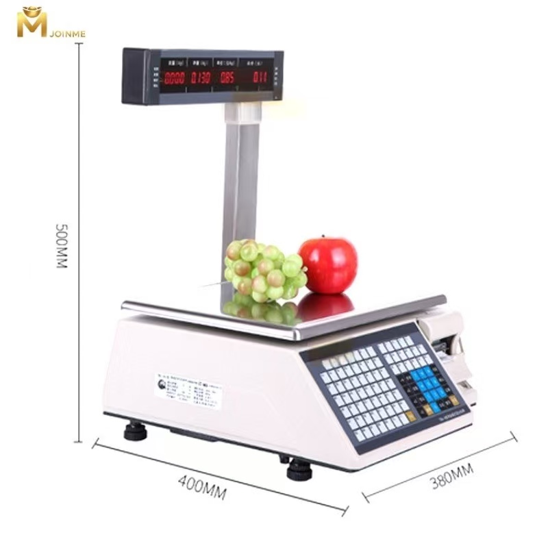 Weighing Scale for Supermarkets Electronic barcode scale, weighing platform scale, 3kg, 6kg, 15kg, 30kg electronic scale