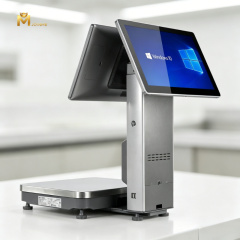 POS Terminal Scales 15.6" Capacitive Touchscreen Win10 8G RAM 128G SSD Cash Drawer Weighing Functions YOUYOU AI