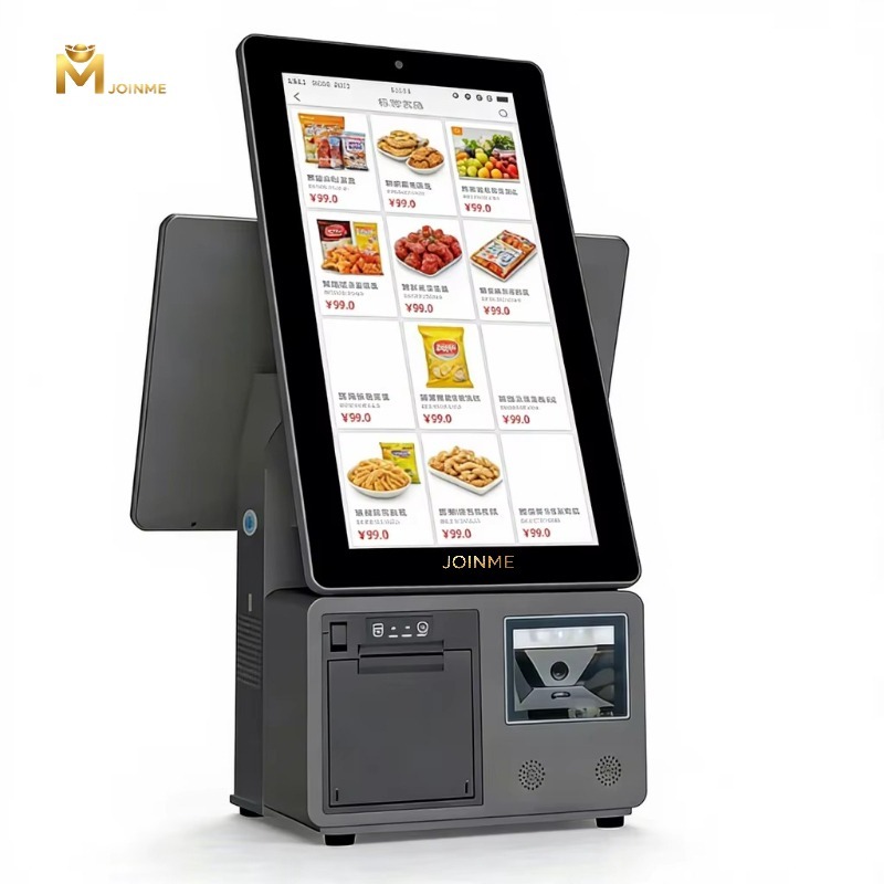 Self-service Kiosk with 15.6inch Screen and printer and Barcode Scanner