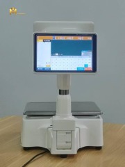 POS Scale with 10.1inch Dual Screens, 40KGS Capacity, Printer and Multiple