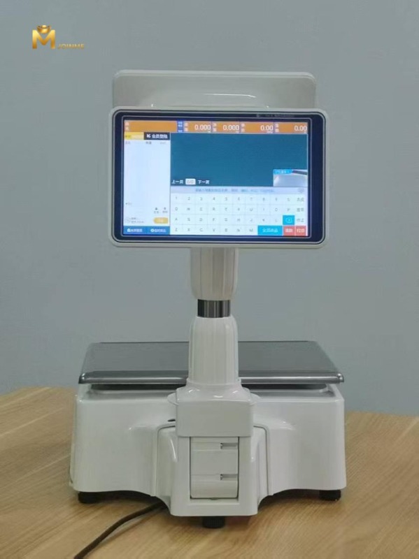 POS Scale with 10.1inch Dual Screens, 40KGS Capacity, Printer and Multiple