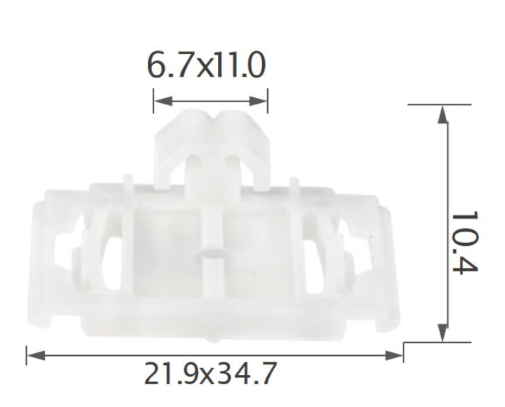 20pcs VW Door side moulding