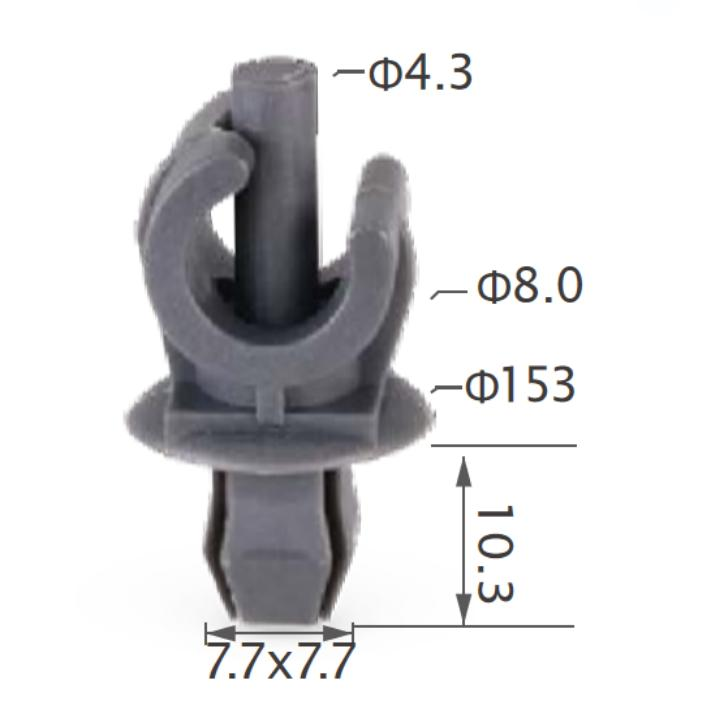 20pcs VW Hood prop rod support, rear tray