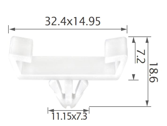 20pcs VW Door side moulding