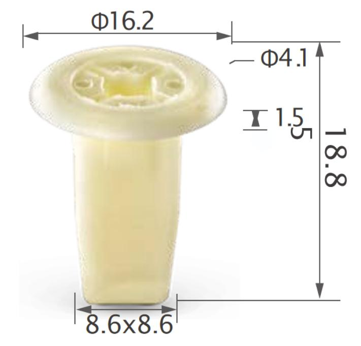 25pcs GM Floor attachment, door panel MU480032