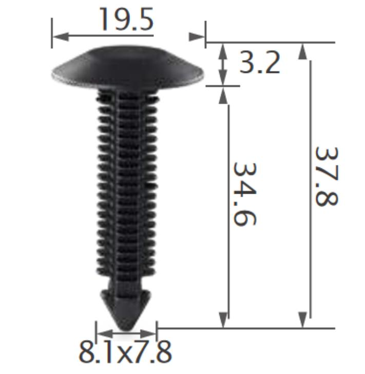 25pcs GM Hood seal 14074081