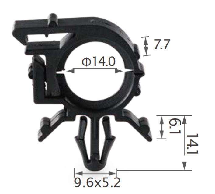 25pcs GM Tube & cable routing clip