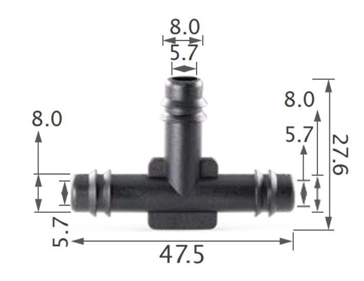 25pca GM 3-way tee connector
