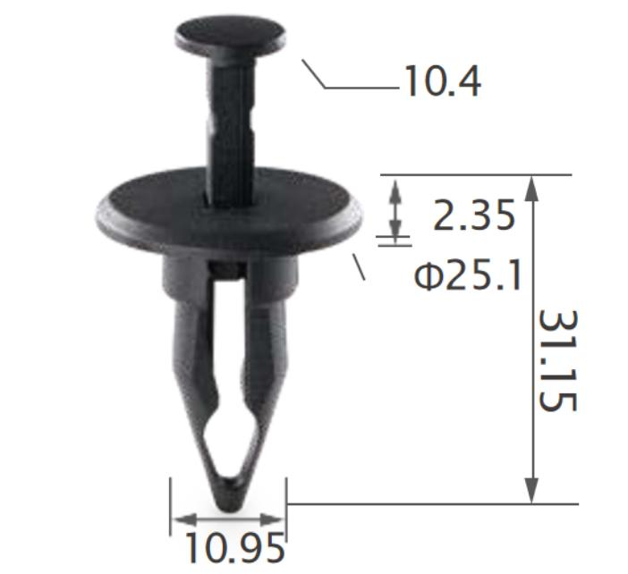 25pcs GM Front and rear bumper, Front end, Radiator mounting