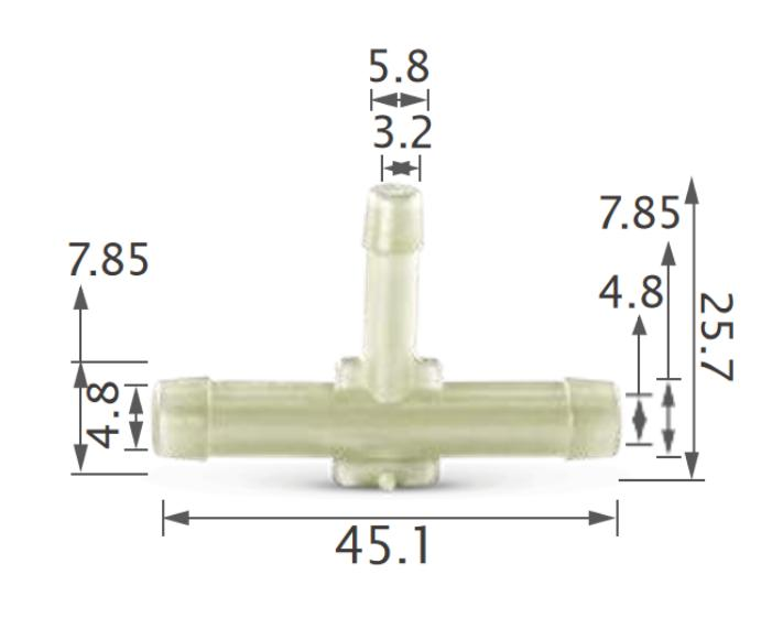 25pcs GM 3-way tee connector