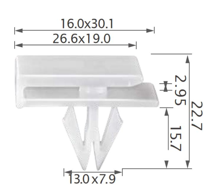 25pcs GM Side moulding, rocker pane