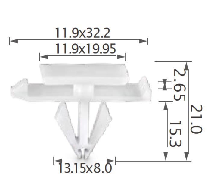 25pcs GM Side moulding, rocker pane