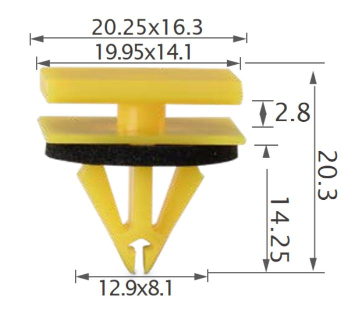 25pcs GM Side moulding, rocker pane