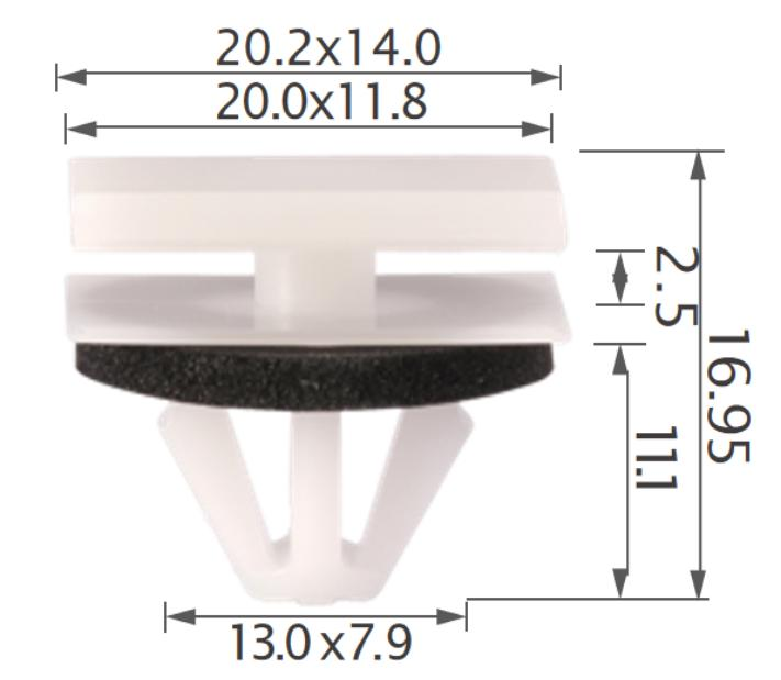 25pcs GM Side moulding, rocker pane