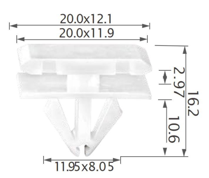 25pcs GM Wheelarch, rear panel