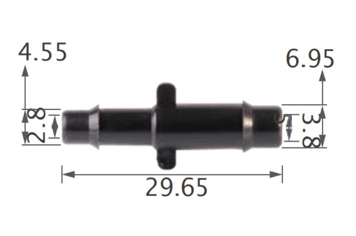 25pcs GM Straight connector