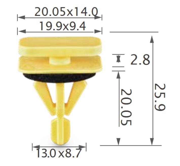 25pcs GM Side moulding, rocker panel, spoiler, wheelarch