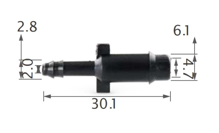 25pcs GM Straight connector
