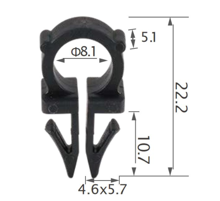 25pcs GM Tube & cable routing clip
