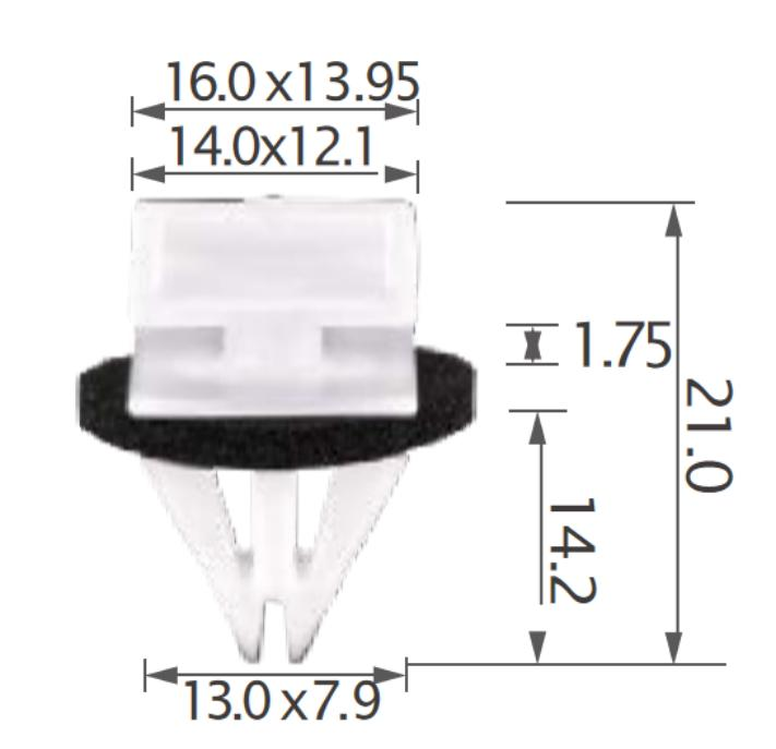 25pcs GM Rear panel