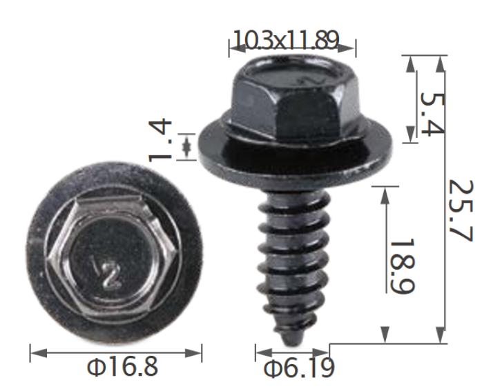 25pcs GM Genuine screw