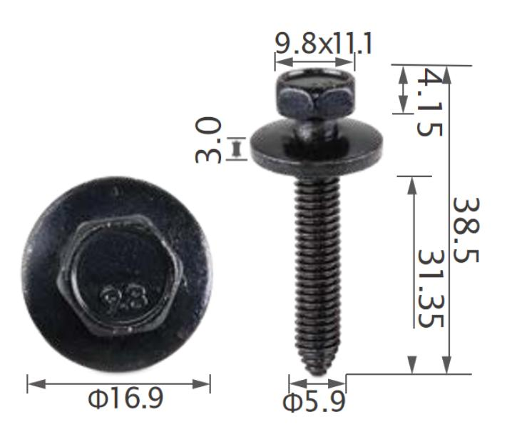 25pcs GM Genuine screw