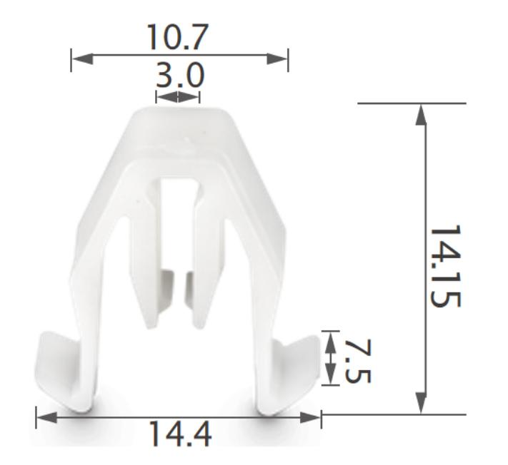 25pcs GM rille, front bumper